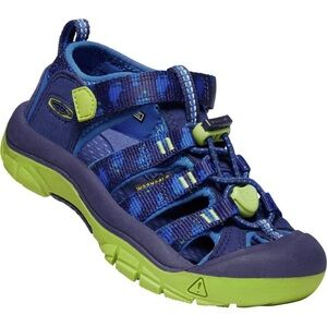 Keen Blue and Green Sandals with Protective Toe Cap and Adjustable Lacing